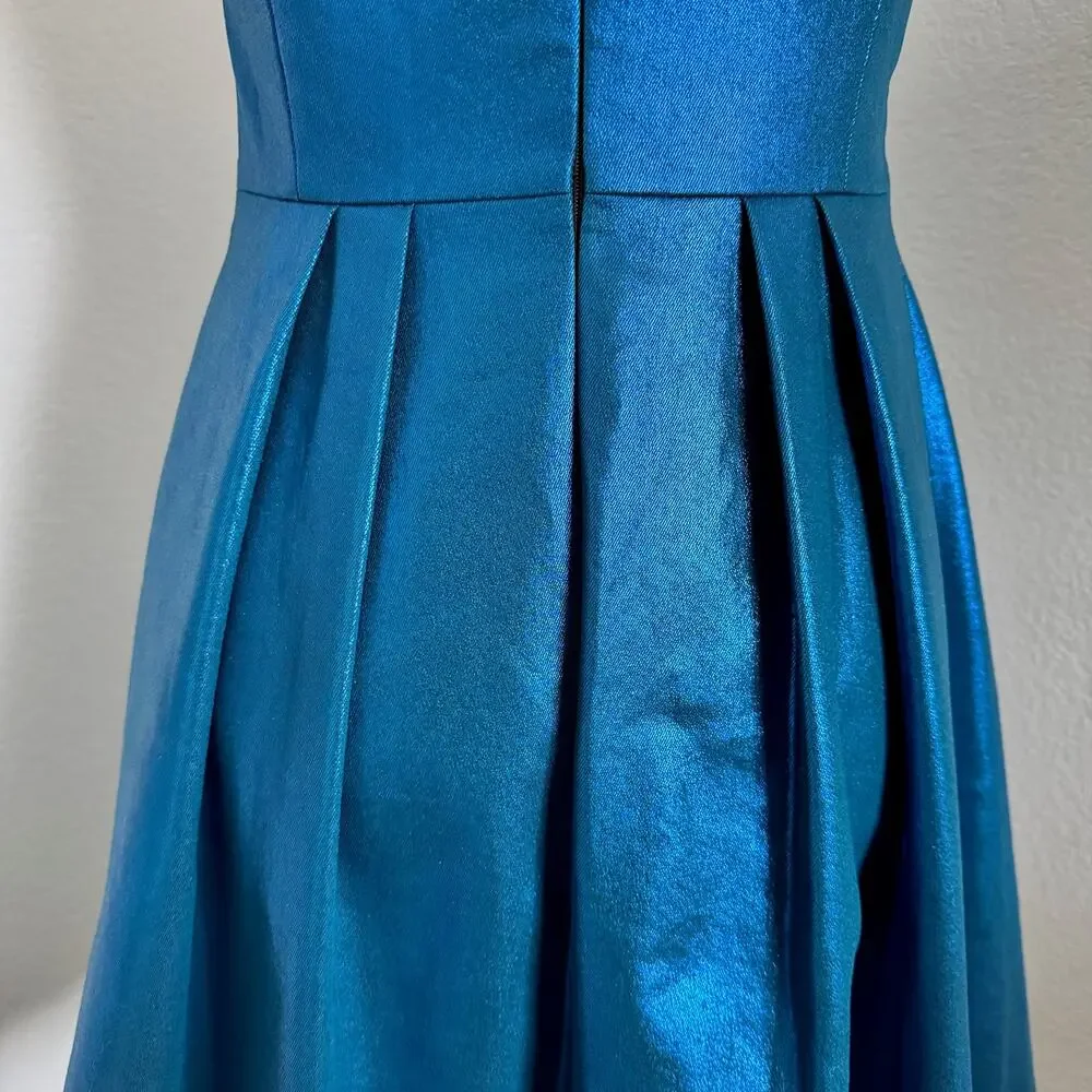 Monarri | Irridescent Blue Fit & Flare Dress size 36 European (4/6 U.S.) - Picture 5 of 12